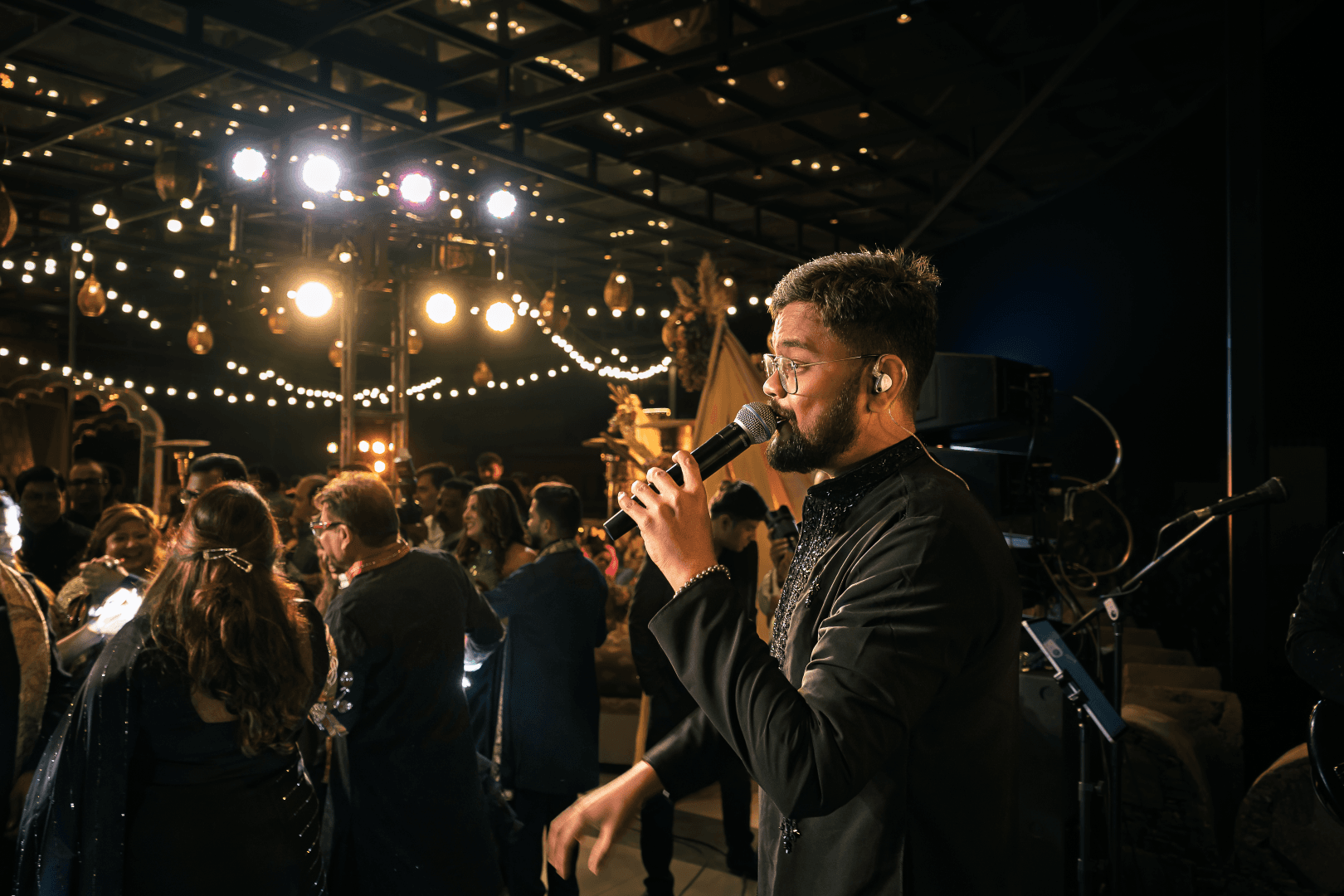 On-stage spotlight moment